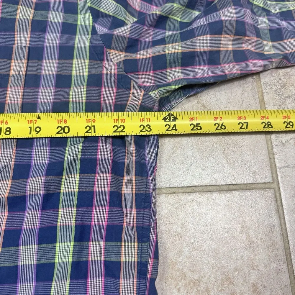 Peter Millar‎ Crown Mens Large Long Sleeve Shirt Button Down Multicolor Check